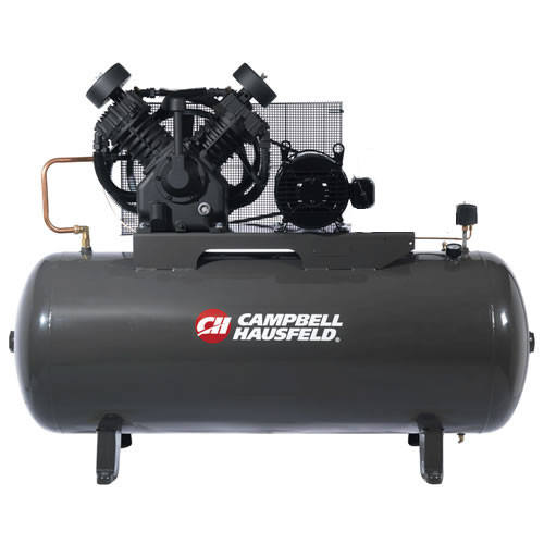 Stationary Air Compressors | Campbell Hausfeld CE8000 10 HP Two-Stage 120 Gallon Oil-Lube 3 Phase Stationary Horizontal Air Compressor image number 0