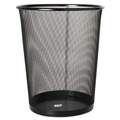Trash Cans | Rolodex 22351 4.5 gal. Mesh Round Wastebasket - Black image number 0