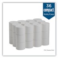 Cleaning & Janitorial Supplies | Georgia Pacific Professional 19371 Compact Coreless 2 Ply Bath Tissue - White (36/Carton) image number 2