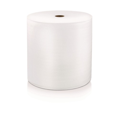 Cleaning & Janitorial Supplies | LoCor 46902 7 in. x 1000 ft. 1-Ply Hard Wound Roll Towel - White (1-Carton) image number 0