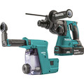 Rotary Hammers | Makita XRH011TWX 18V LXT Brushless Lithium-Ion SDS-PLUS 1 in. Cordless Rotary Hammer Kit with HEPA Dust Extractor Attachment and 2 Batteries (5 Ah) image number 4