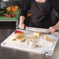 Food Service | San Jamar SAN CBG182412WH 24 in. x 18 in. x 0.5 in. Saf-T-Grip Plastic Cutting Board - White image number 4