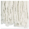 Mops | Boardwalk BWK2024CEA No. 24 Cotton Cut-End Wet Mop Head - White image number 2