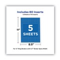 Office Jansan | Avery 89101 0.5 in. Spine Width Binder Spine Inserts (16 Inserts/Sheet, 5 Sheets/Pack) image number 6