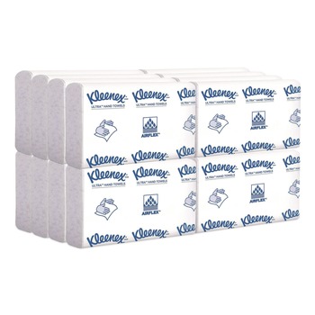 Kleenex 46321 Reveal 2-Ply 8 in. x 9.4 in. Multi-Fold Towels - White (16/Carton)
