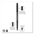 Pens | uni-ball 60040 ONYX Extra-Fine 0.5 mm Roller Ball Pen - Black Ink/Black Barrel (1-Dozen) image number 3