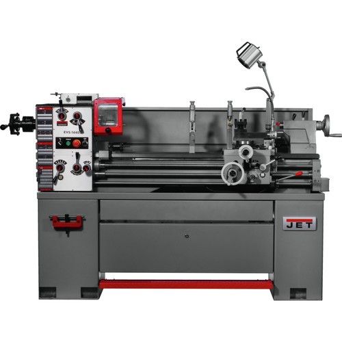 Wood Lathes | JET 311447 EVS-1440 14 x 40 in. 230/460V 3 HP 3-Phase Variable Speed Lathe with ACU-RITE 203 DRO, Taper Attachment & Collet Closer image number 0