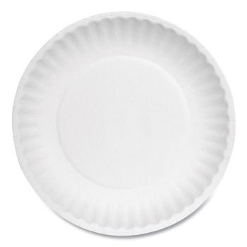 TABLETOP AND SERVEWARE | AJM Packaging Corporation AJM PP6AJKWH 6 in. Paper Plates - White (1000/Carton)