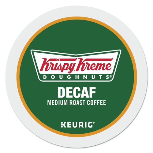 Office Jansan | Krispy Kreme Doughnuts 5000330037 Classic Medium Roast Decaf Coffee K-Cups (24/Box) image number 0