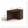 Office Desks & Workstations | Alera AE1NZK-R2448UF HRG 48 in. x 24 in. x 29 in. Seville Series Right Desk Return with Pedestal - Mahogany image number 4