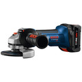 Angle Grinders | Bosch GWS18V-45B14 CORE18V 6.3 Ah Cordless Lithium-Ion 4-1/2 in. Angle Grinder Kit image number 1