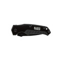 Knives | Klein Tools 44220 Drop-Point Blade Pocket Knife - Black image number 3