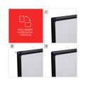 Office & Office Supplies | Universal UNV43629 48 in. x 36 in. Design Series Deluxe Dry Erase Board - White Surface/Black Anodized Aluminum Frame image number 4