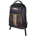 Cases and Bags | Klein Tools 55475 Tradesman Pro 17.5 in. 35-Pocket Tool Bag Backpack - Black/Orange image number 7