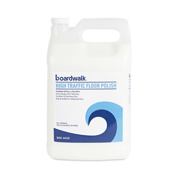 FLOOR CLEANERS | Boardwalk BWK4404FEA 1-Gallon Bottle High Traffic Floor Polish