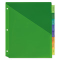 Office Jansan | Avery 11903 Big Tab 11.13 in. x 9.25 in. 8-Tab Insertable Plastic 1-Pocket Dividers - Assorted (1-Set) image number 0