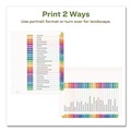 Office Jansan | Avery 11085 Ready Index 11 in. x 8.5 in. 26-Tab A to Z Customizable Table of Contents Dividers with Multicolor Tabs - White (1-Set) image number 3