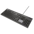 Office Electronics & Batteries | Adesso AKB-445UB CyberTouch Desktop Keyboard with Touchpad - Black image number 2