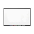  | Quartet 2545B 60 in. x 36 in. Classic Series Porcelain Magnetic Dry Erase Board - White Surface, Black Aluminum Frame image number 0