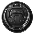 Cups and Lids | Dart OPT316B Optima Reclosable Lids for Paper Hot Cups fits 10 oz. - 24 oz. Cups - Black (1000/Carton) image number 1