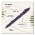 Pens | uni-ball 70663 Medium 0.7 mm Zento Retractable Gel Pen - Black Ink, Assorted Barrel (1-Dozen) image number 7