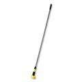 Mops | Rubbermaid Commercial FGH24600GY00 1 in. x 60 in. Fiberglass Gripper Mop Handle - Gray/Yellow image number 0