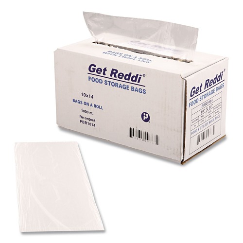 Bulk Savings Pricing 2 | Inteplast Group PBR1014 0.75 mil. 10 in. x 14 in. Food Bags - Clear (1000/Carton) image number 0