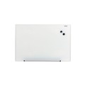  | Universal UNV43202 Frameless 36 in. x 24 in. Magnetic Glass Marker Board - White image number 0