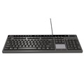 Office Electronics & Batteries | Adesso AKB-445UB CyberTouch Desktop Keyboard with Touchpad - Black image number 3