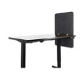 Office & Office Supplies | GN1 LUDM24361A 23.5 in. x 1 in. x 36 in. Polyester Desk Modesty Adjustable Height Desk Screen Cubicle Divider and Privacy Partition - Ash image number 0