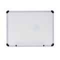 Universal UNV43722 Aluminum/Plastic Frame Melamine 24 in. x 18 in. Dry Erase Board - White/Black/Gray image number 0