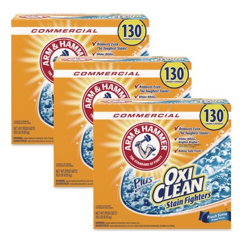Arm & Hammer 3/Carton 9.92lb Box Power of OxiClean Powder Detergent - Fresh