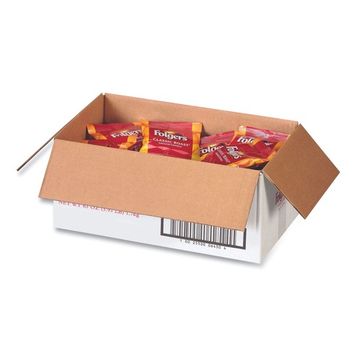 Just Launched | Folgers 2550006430 1.5 oz Classic Roast Coffee Fraction Pack (42/Carton) image number 0