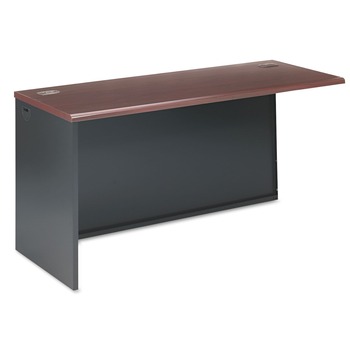 HON 38000 Series 60 in. x 24 in. x 29.5 in. Left Return Shell - Mahogany/Charcoal