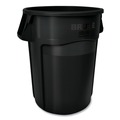 Trash & Waste Bins | Rubbermaid Commercial FG264360BLA 44 gal. Vented Round Plastic Brute Container - Black image number 1