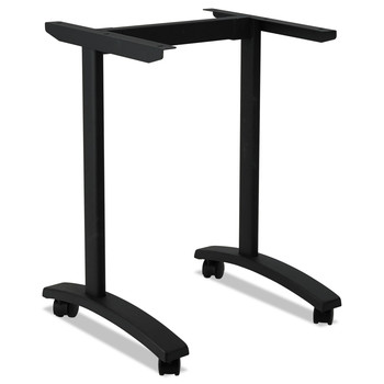 Alera Valencia Series 24.5 in. x 19.75 in. x 28.5 in. Training Table T-Leg Base - Black