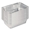 Labor Day Sale! Save $30 off $199! | Handi-Foil 2060-30-500 5.13 in. x 7.06 in. x 1.69 in. Aluminum Pan with 1.5-lb. Capacity - Silver (500/Carton) image number 1