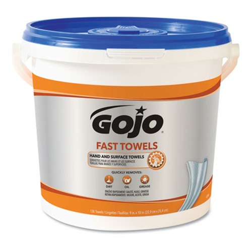 Cleaning & Janitorial Supplies | GOJO Industries 6298-04 Fast Towels 6.93 in. x 7.93 in. Hand Cleaning Towels (4/Carton) image number 0