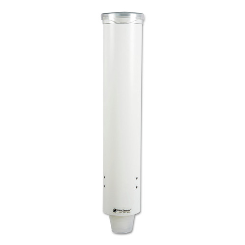 Just Launched | San Jamar C4160WH Pull-Type Water Cup Dispenser for 5 oz. Cups - Small, White image number 0