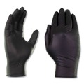 Disposable Gloves | Ammex GPNB44100 9.5 in. Long 5 mil Powder-Free Industrial Nitrile Gloves - Medium/Black (1000/Carton) image number 1