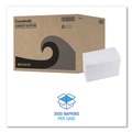 Paper Towels and Napkins | Boardwalk BWK8321 15 in. x 17 in. 2-Ply 1/8-Fold Dinner Napkins - White (10/Carton) image number 6