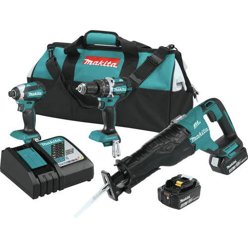 Combo Kits | Factory Reconditioned Makita XT328M-R 18V LXT 4.0 Ah Cordless Lithium-Ion Brushless 3 Pc Combo Kit image number 0
