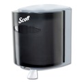 Scott 09989 10.3 in. x 9.3 in. x 11.9 in. Roll Control Center Pull Towel Dispenser - Smoke/Gray image number 1