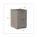  | Alera ALEVA542822GY 15.63 in. x 20.5 in. x 28.5 in. Valencia Series Full Pedestal File Left or Right 2 Legal/Letter-Size File Drawers - Gray image number 10