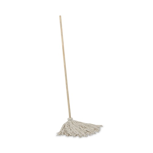 Mops | Boardwalk BWKCD50024S 24 oz. Cotton Head Deck Mops with 50 in. Wood Handle (6-Piece/Carton) image number 0