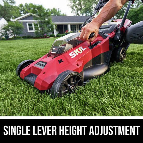 Single lever height adjustment lawn mowers deals