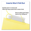 Office Jansan | Avery 11112 11 in. x 8.5 in. 8-Tab Double-Sided Gold Edge Reinforcing Buff Insertable Big Tab Dividers - Clear Tabs (1-Set) image number 5