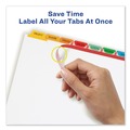 Office Jansan | Avery 11419 8-Tab Color Tabs 11 in. x 8.5 in. Traditional Color Tabs Print and Apply Index Maker Clear Label Dividers (5/Pack) image number 3