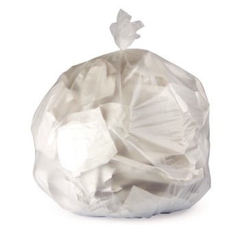 Heritage 40 in. x 48 in. 11 mic 45 Gallon High-Density Waste Can Liners - Natural (250/Carton)