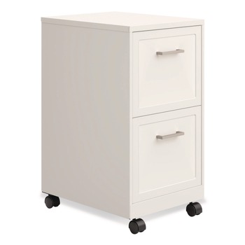 Alera 26414 Two-Drawer Mobile Vertical File 2 Letter-Size File Drawers 14.25 x 18 x 26.7 - Pearl White